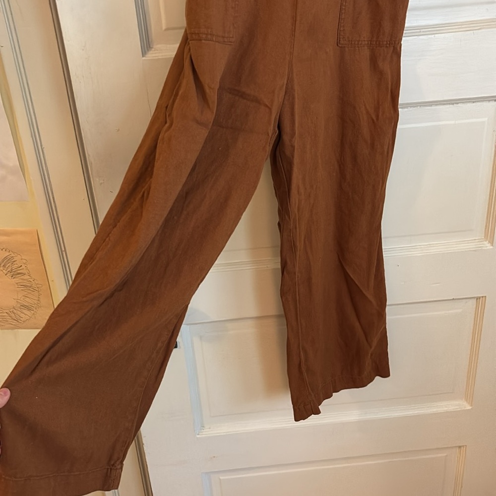 Linen-blend jumpsuit - Picture 3 of 5
